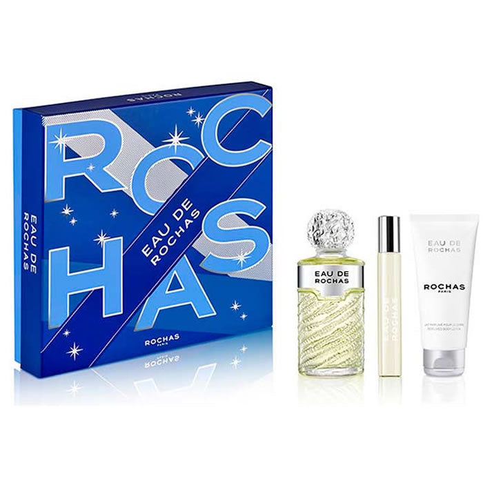 Eau De Rochas Eau De Toilette סט ספריי 100 מ&quot;ל 3 חתיכות