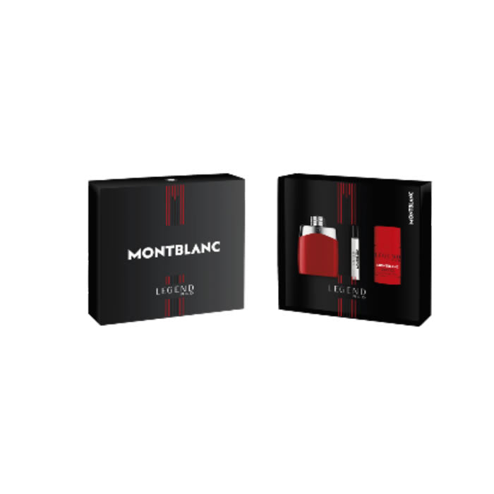 Montblanc Legend Red Eau De Parfum Spray 100 ml, set van 3 stuks