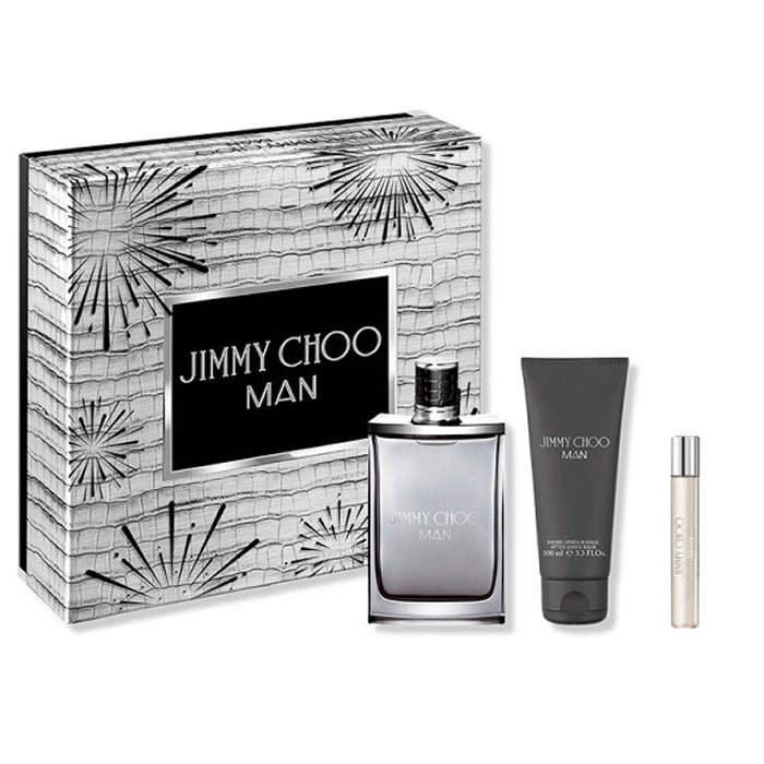 Jimmy Choo عطر أو دو تواليت رجالي 100 مل، مجموعة من 3 قطع