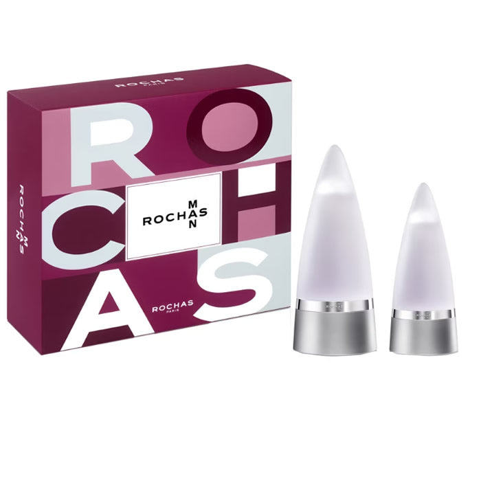 Rochas uomo Eau De Toilette Spray 100ml Set 2 pezzi