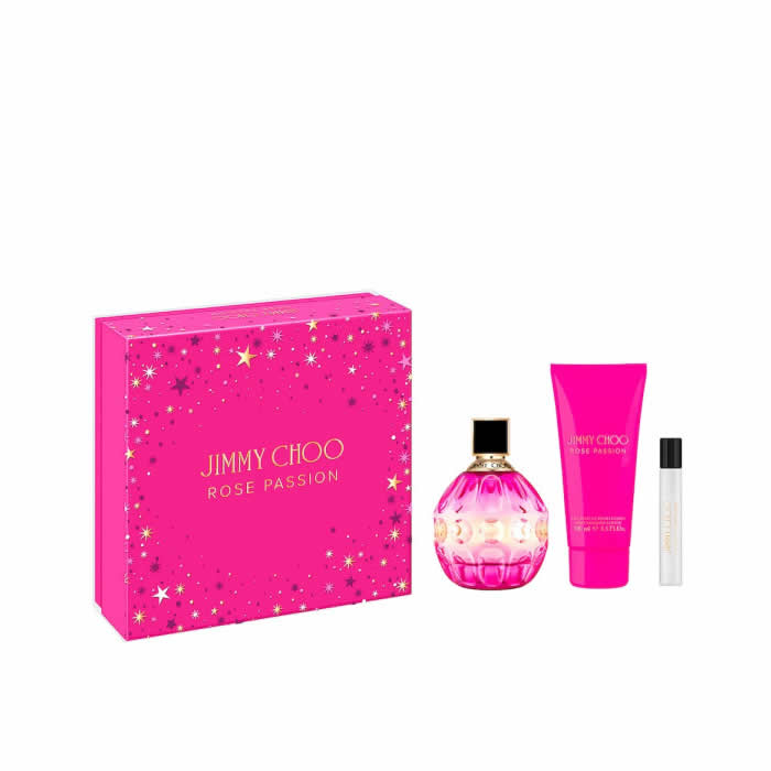 Jimmy Choo Rose Passion Eau De Parfum Spray 100 ml Coffret de 3 Pièces