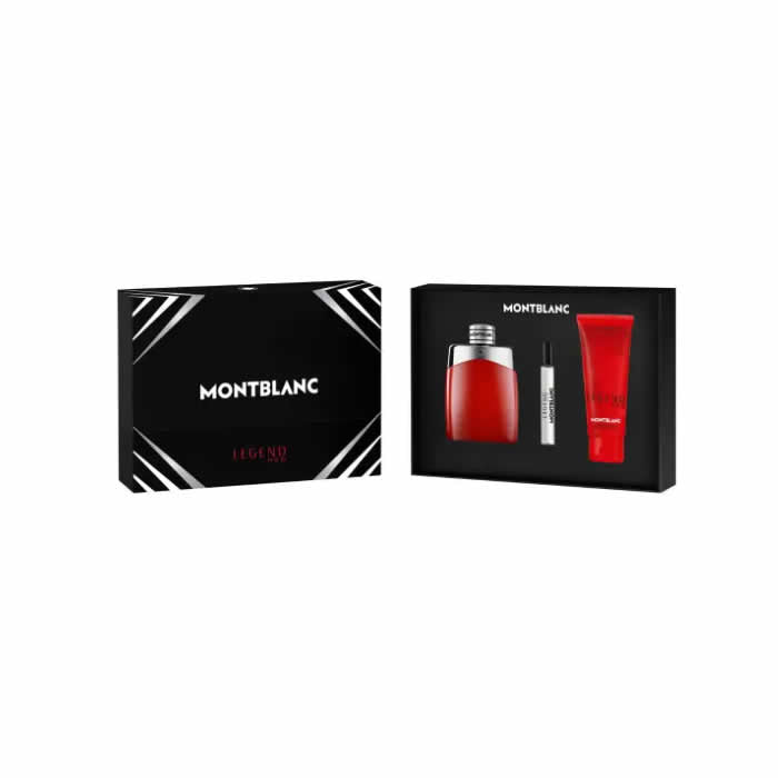 Montblanc Legend Red Eau De Perfume Spray 100ml Set 3 stuks