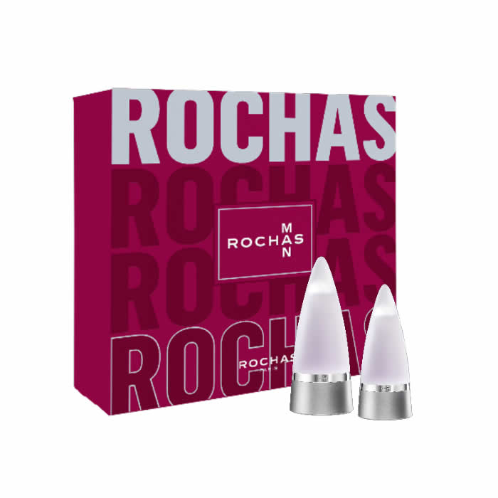 Rochas homme Eau De Toilette Spray 100ml Coffret 2 pièces