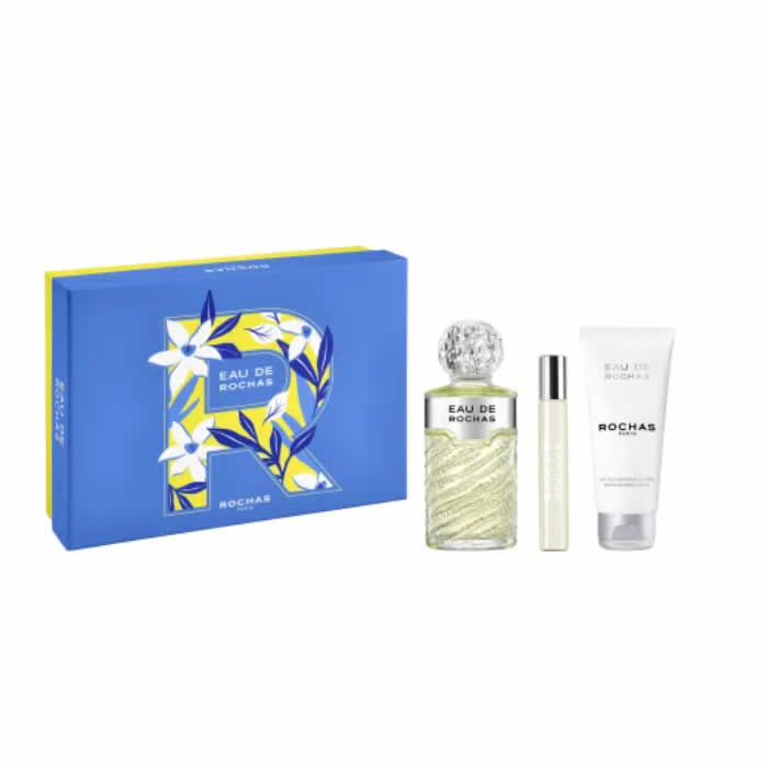 Rochas Eau De Rochas Eau De Toilette Spray 100ml Set 3 Pezzi