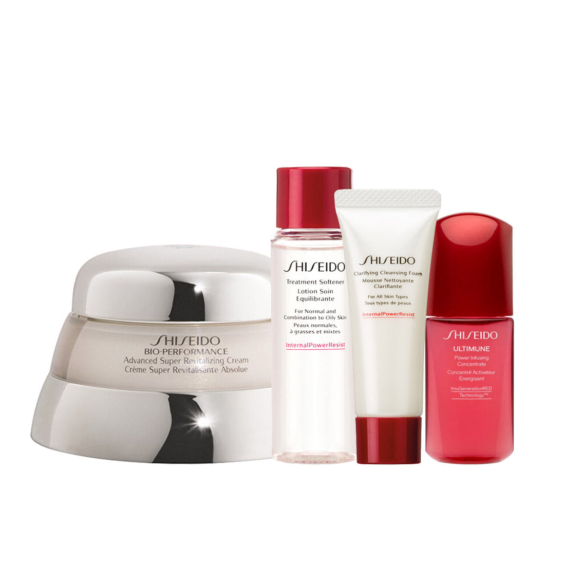 Set Shiseido Bio-Performance Holiday Kit (f/cr/50ml + cl/foam/15ml + f/lot/30ml + f/conc/10ml)