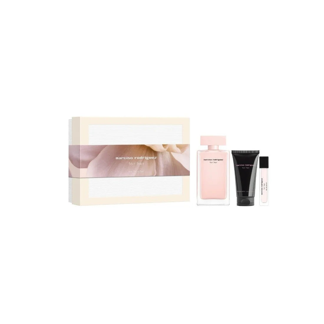 Narciso Rodriguez For Her Set (edp/100ml + edp/mini/10ml + b/lot/50ml)