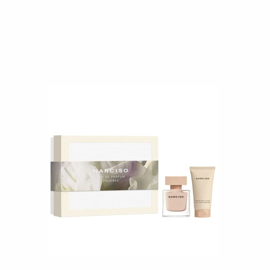 Set Narciso Rodriguez: Poudree, eau de parfum, da donna, 50 ml + Narciso Poudree, idratante, lozione per il corpo, 50 ml