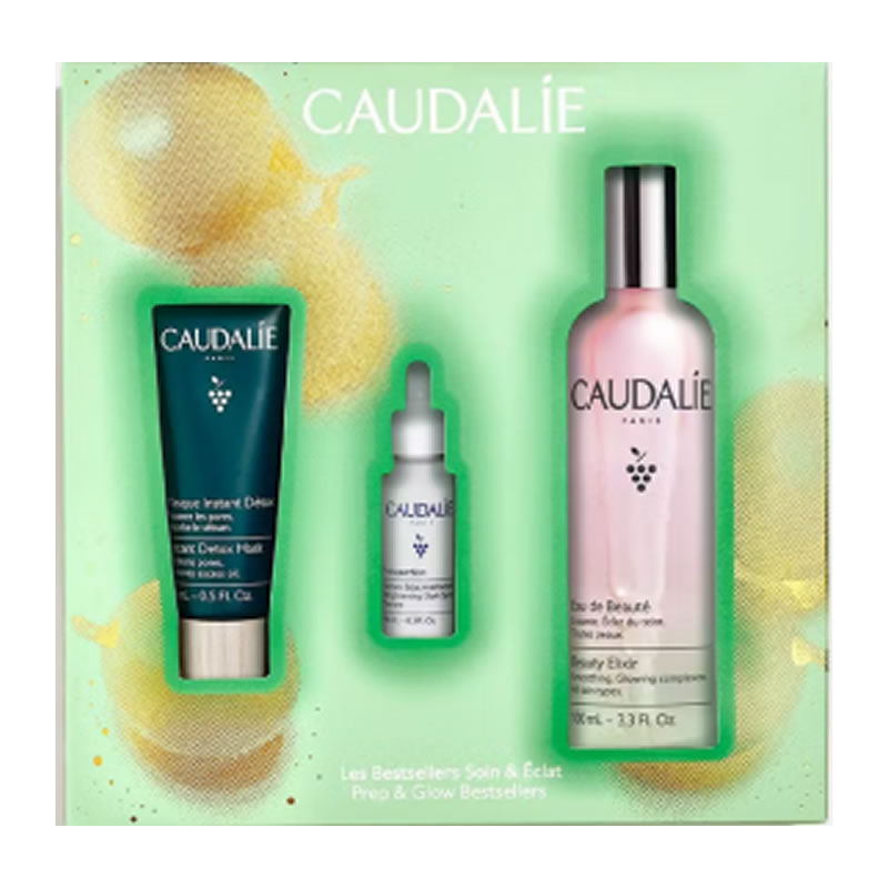 Caudalie Água de beleza 100 ml Conjunto de 3 peças