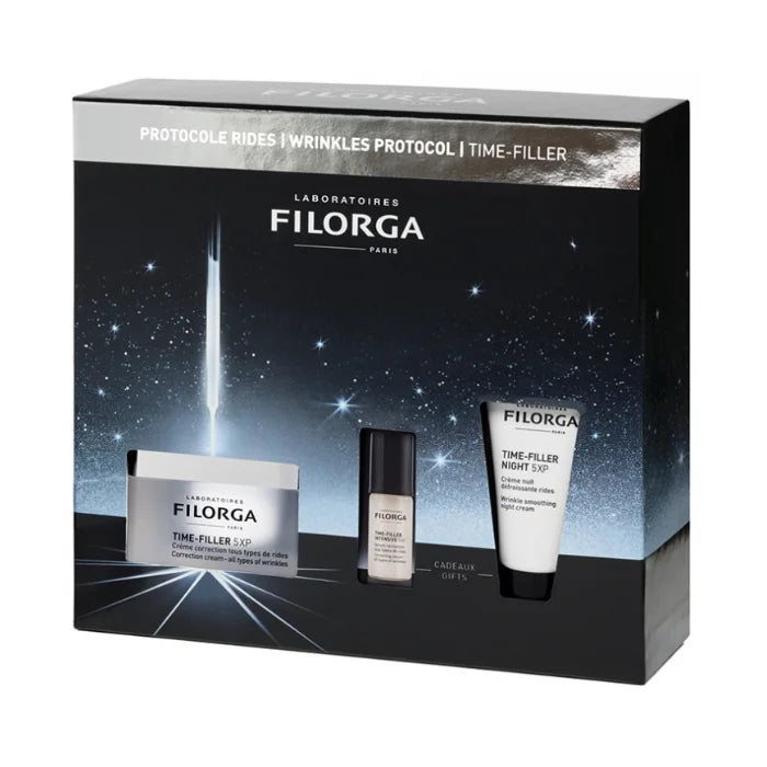 Filorga Time-Filler 5Xp Crème Correctrice 50ml Ensemble de 3 Pièces 