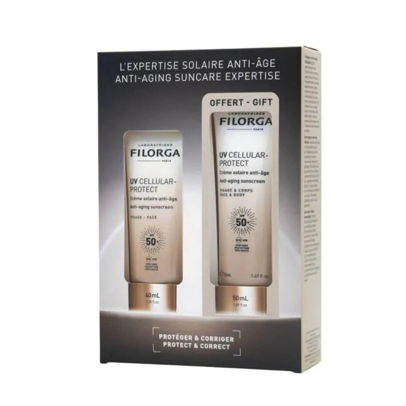 Filorga UV Cellular-Protect Anti-Aging Face Sunscreen Cream 40ml Set of 2 Pieces 