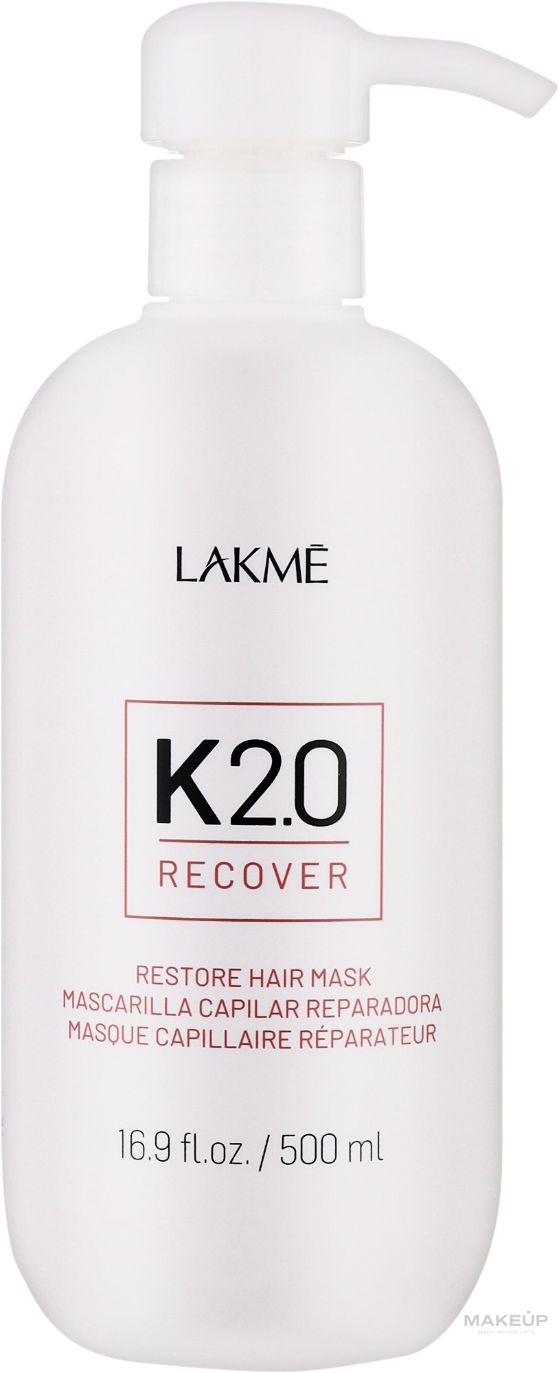 Maschera capelli riparatrice Lakme K2.0 Recover Restore Hair Mask 500 ml