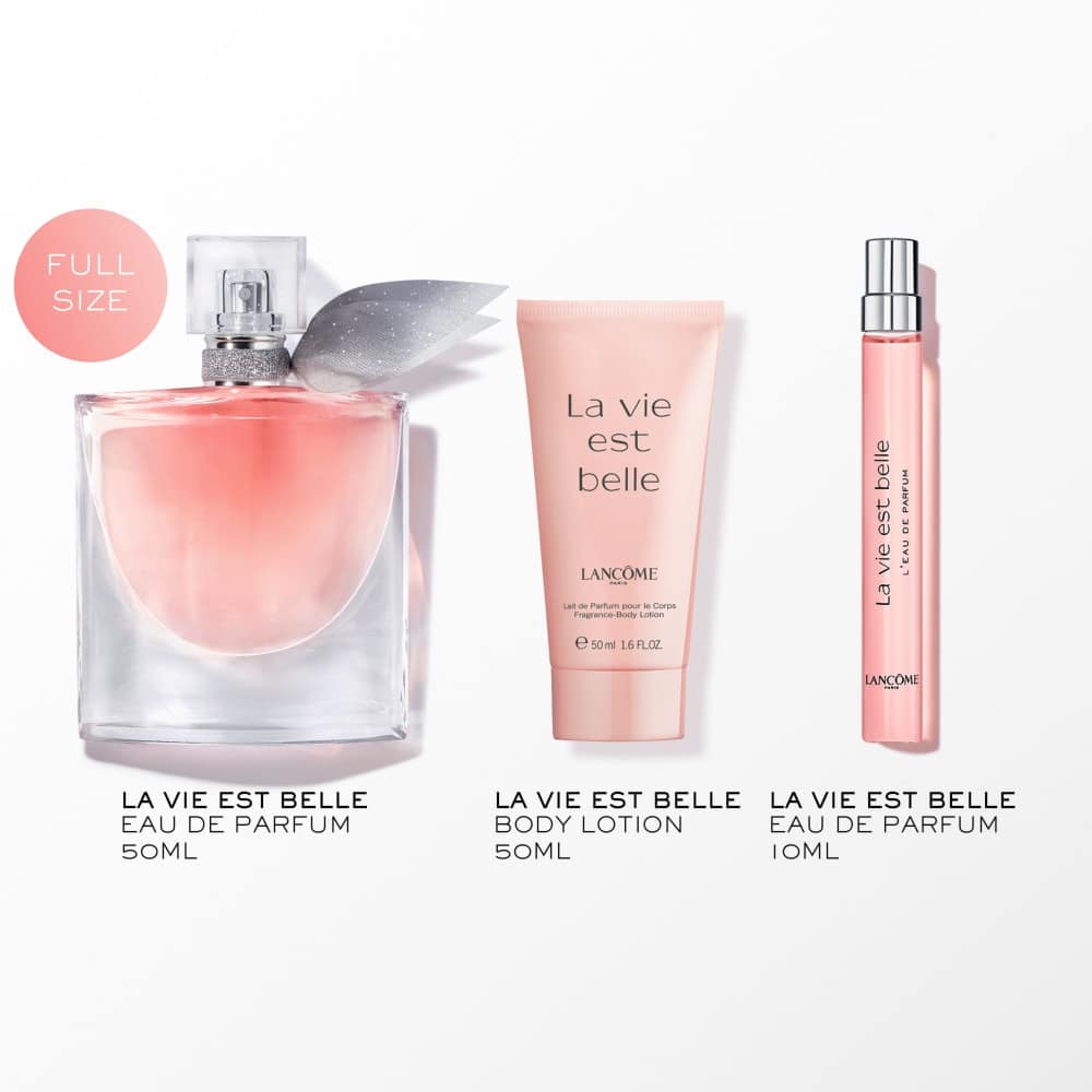 Lancôme La Vie Est Belle set regalo EDP 50 ml, lozione corpo 50 ml e miniatura EDP 10 ml