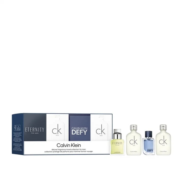 Mini sett Calvin Klein Eternity Eau de Toilette Menn 10 ml + 2 CK One Eau de Toilette 10 ml + Defy Eau de Toilette 10 ml