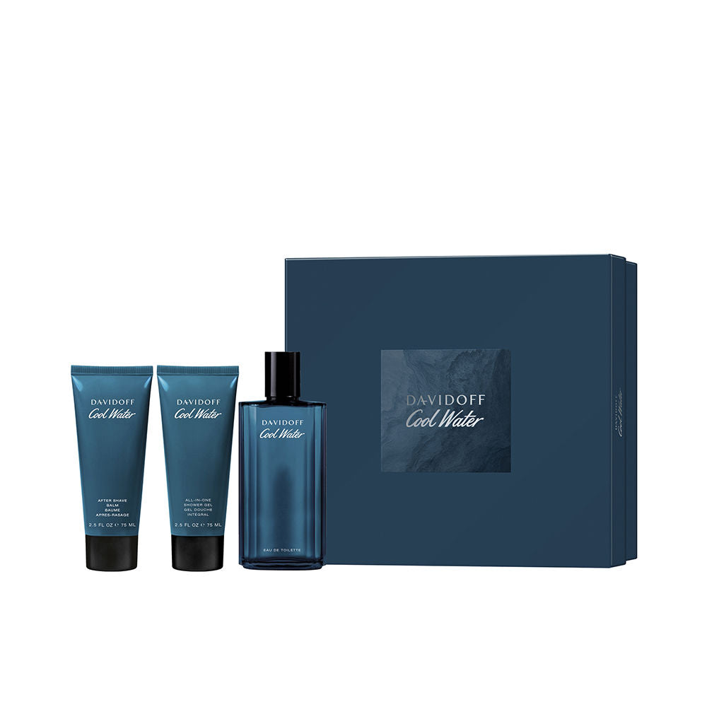 Davidoff Woda toaletowa dla mężczyzn Cool Water 125ml Płyn po goleniu 75ml Płyn do mycia ciała 75ml