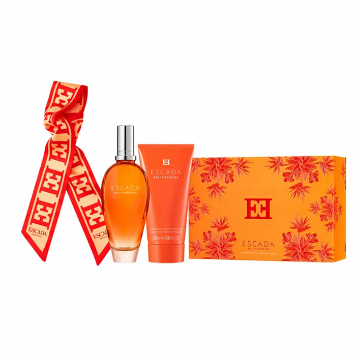 Escada Bali Paradise Eau De Toilette Spray 100ml Set 3 pezzi
