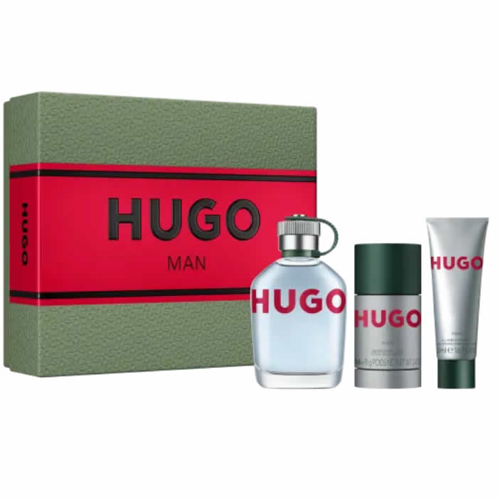 Hugo Uomo Eau De Toilette Spray 125ml Set 3 Pezzi