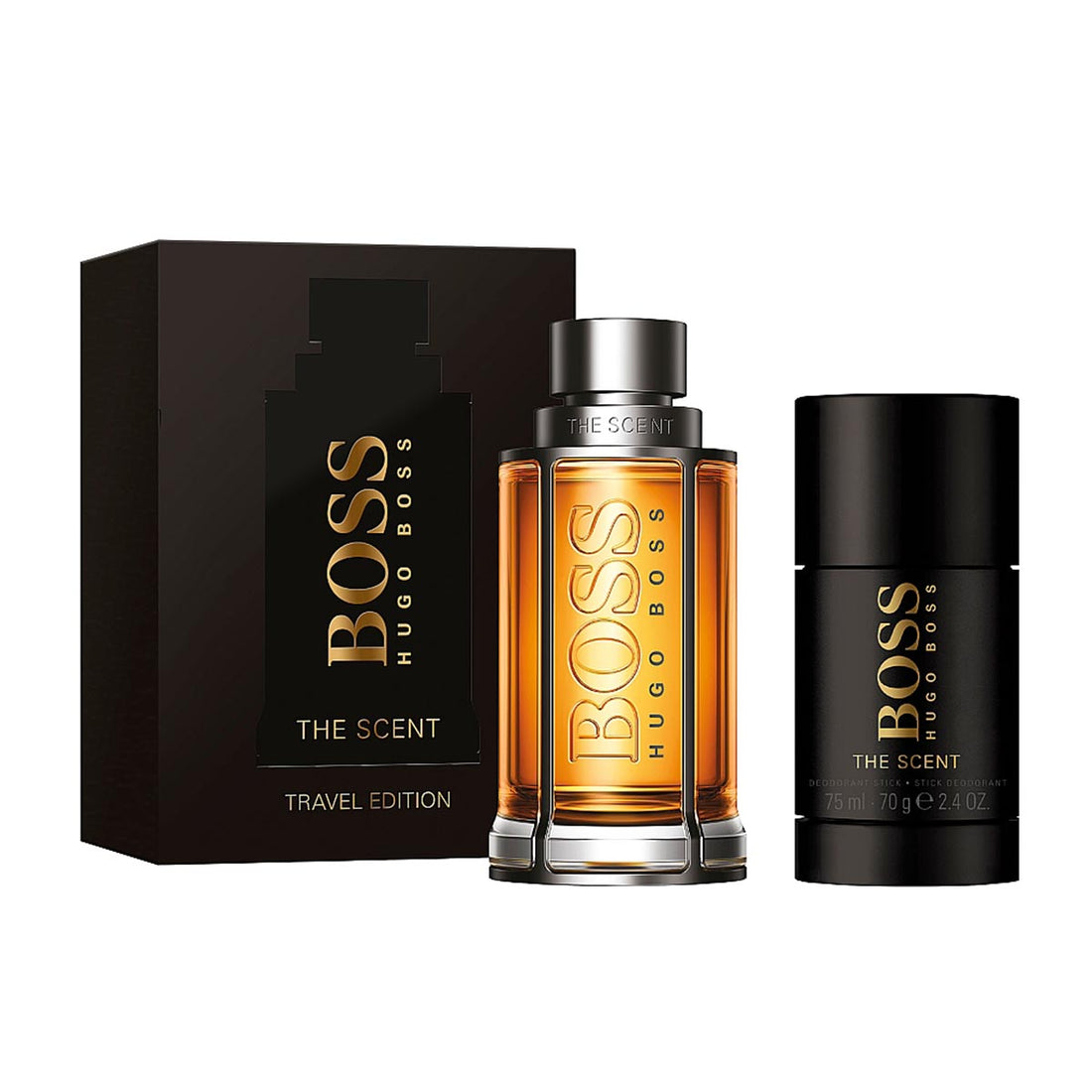 Hugo Boss The Scent Eau De Toilette Travel Edition 100 מ&quot;ל דאודורנט סטיק ספריי 75 גרם