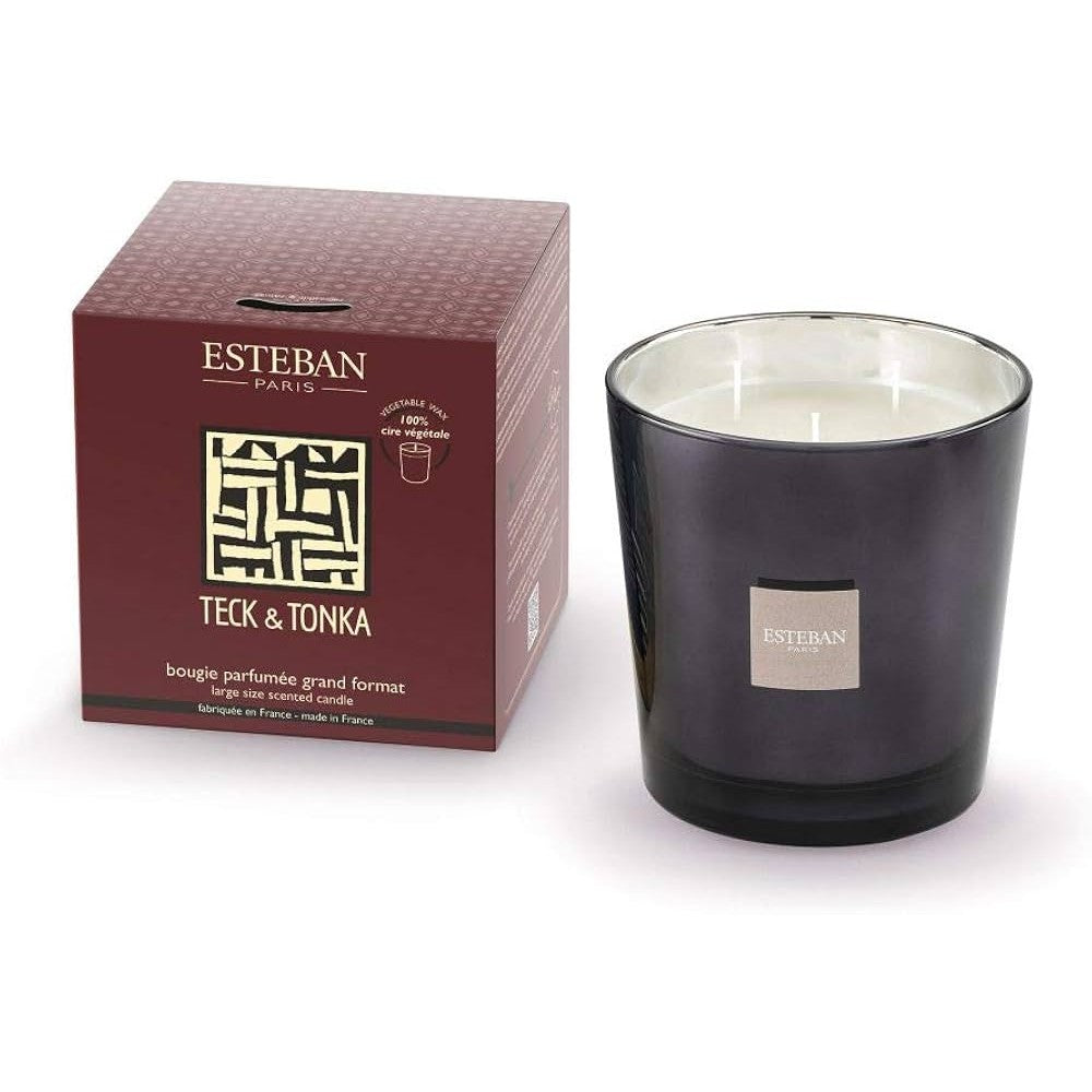 Esteban Teck &amp; Tonka Candela profumata 450 g — Vonná svíčka