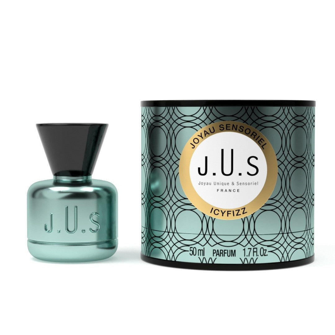 J.U.S Parfums Icyfizz Eau de Parfum Unisex fresco y chispeante 50 ml