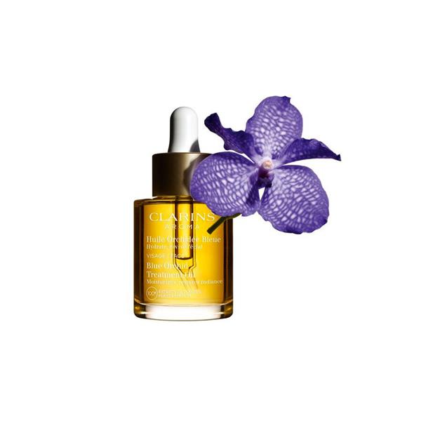 Clarins Blue Orchid Face Treatment Oil — olio trattamento viso pelli disidratate 30ml