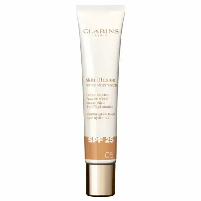 Clarins Skin Illusion — farget fuktighetskrem SPF25 nyanse 05, 40ml