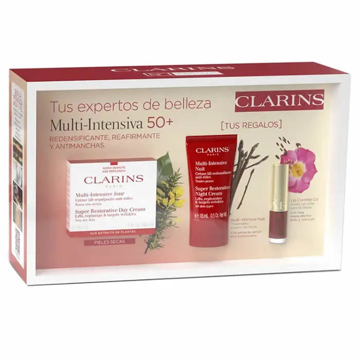 Clarins Super Regenerating Day Cream Very Dry Skin 50ml Set of 3 Pieces 