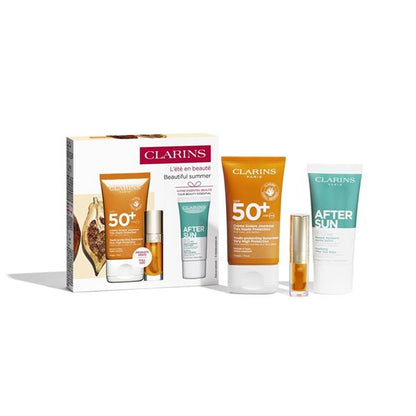 Clarins Beautiful Summer (b/cr/50ml + b/balm/30ml + l/oil/7ml) Set