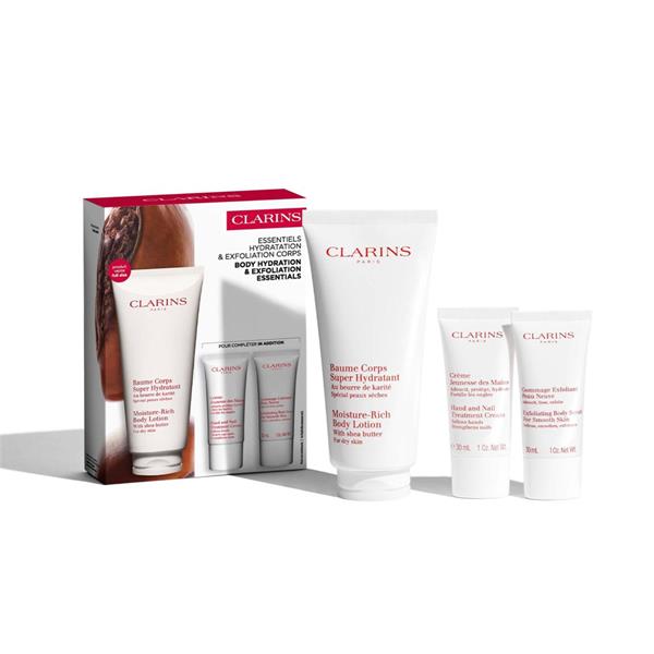 Clarins COFANETTO ESSENTIELS HYDRATATION &amp; EXFOLIANT CORPS