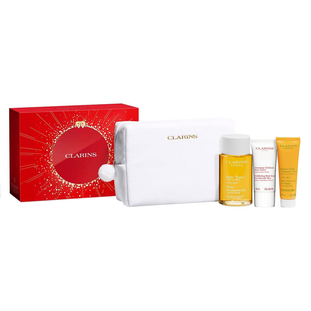 Clarins — Cofanetto Huile tonic viso