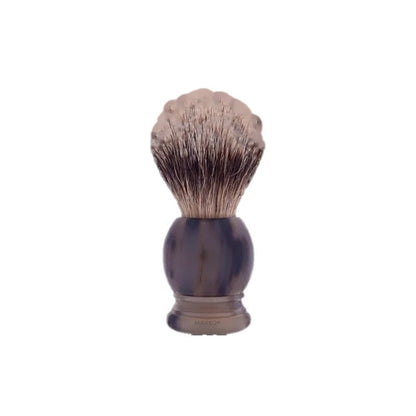 Pennello da barba, misura 12 Plisson Horn &amp; High Mountain White Shaving Brush