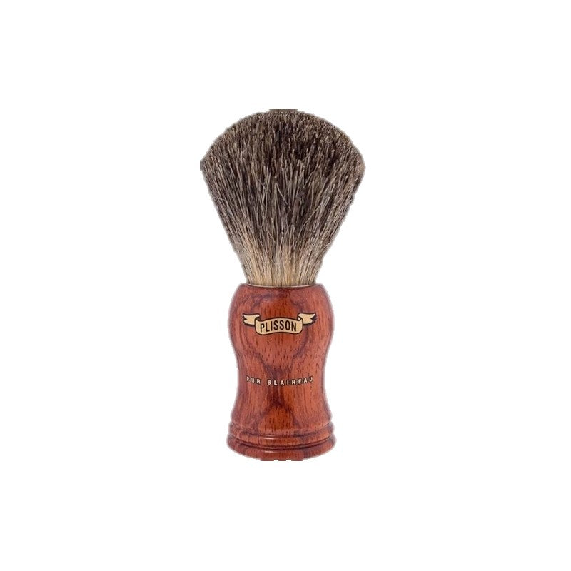 Pennello da barba Plisson Bubinga High-mounted Handle &amp; Russian Grey Shaving Brush