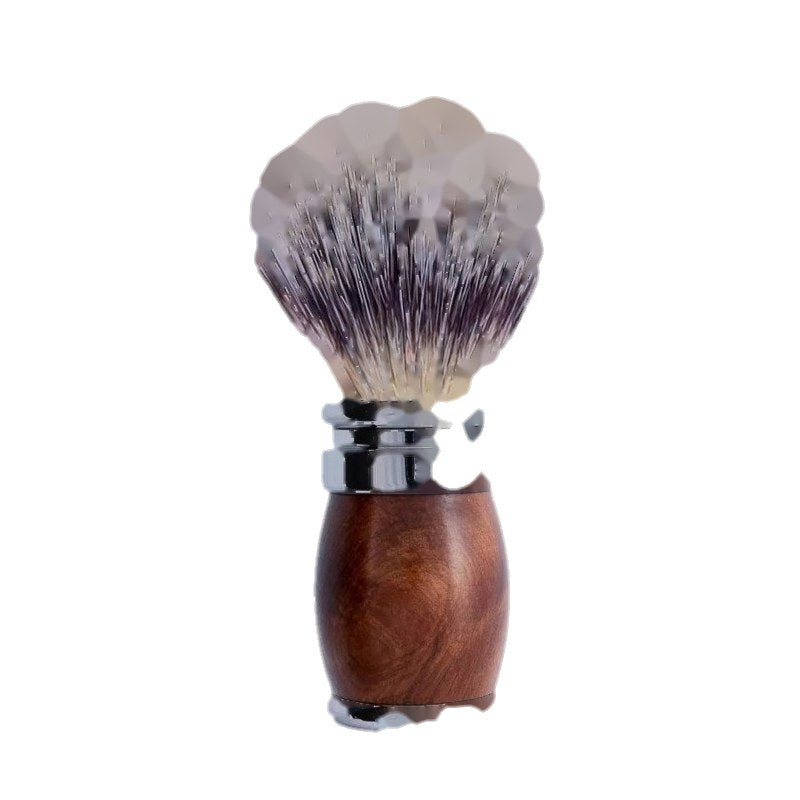 Pennello da barba Plisson Thuja Wood And Chrome Finish &amp; High Mountain White Fibre Shaving Brush
