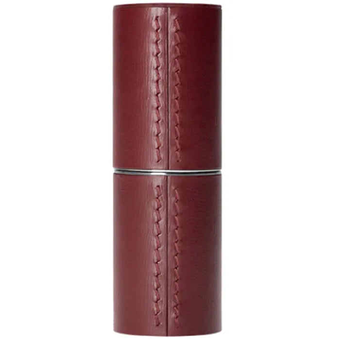 La Bouche Rouge Chocolate Leather Lipstick Case — estuche de lápiz labial de cuero color chocolate
