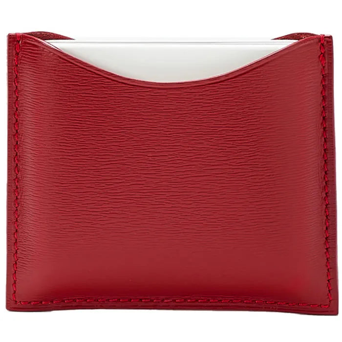La Bouche Rouge Estuche Compacto de Cuero Rojo