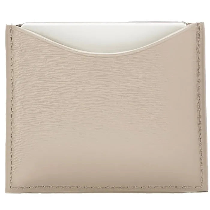 La Bouche Rouge Estuche Compacto de Cuero Beige
