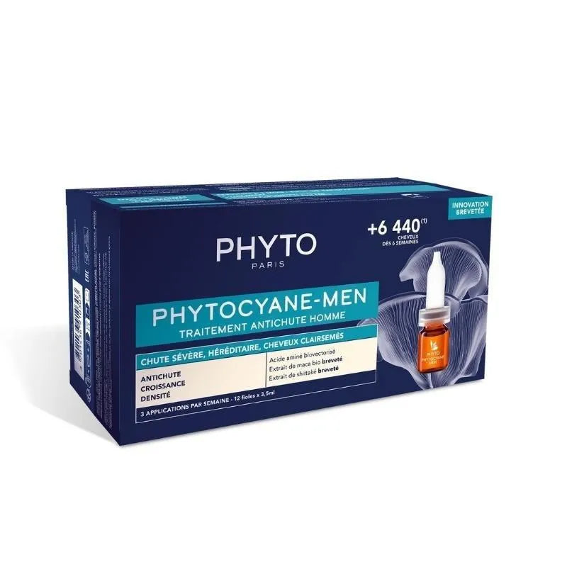 Phyto Phytocyane Mand Antihårtab 12x3,5ml 