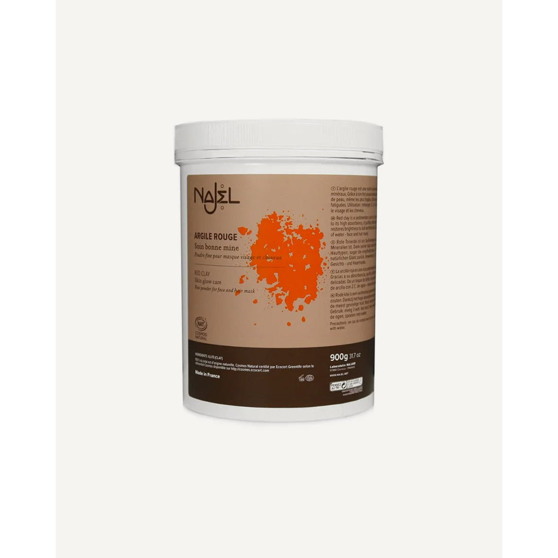 Najel Red Clay 900 g — Rode klei gezichtspoeder