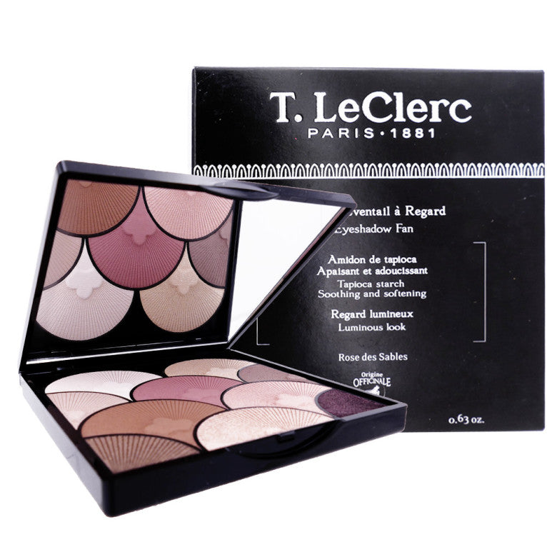 T.LeClerc The Eye Fan Palette — ombretti - Tonalità: Sand Roses