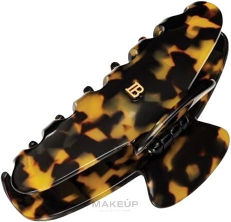 Fermaglio per capelli a forma di granchio Balmain Paris Hair Couture Cellulose Large Tortoise Shell