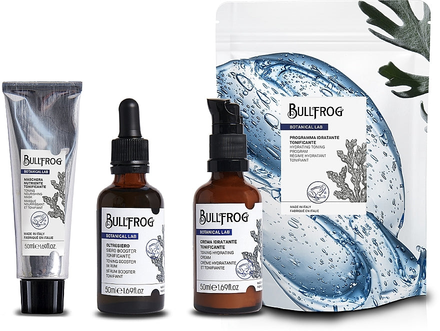 Bullfrog Botanical Lab Hydrating Toning Program Set (f/mask/50ml + f/ser/50ml + f/cr/50ml)