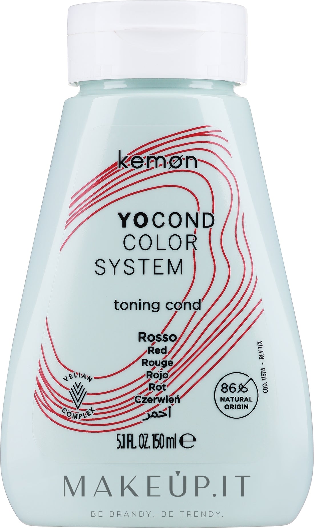 Condizionante capelli colorante "Rosso" Kemon Yo Cond Color System 250 ml