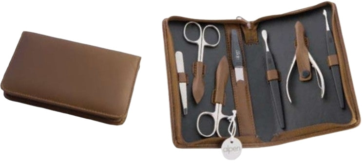 Set manicure, 7 pezzi, 6826, marrone Alpen