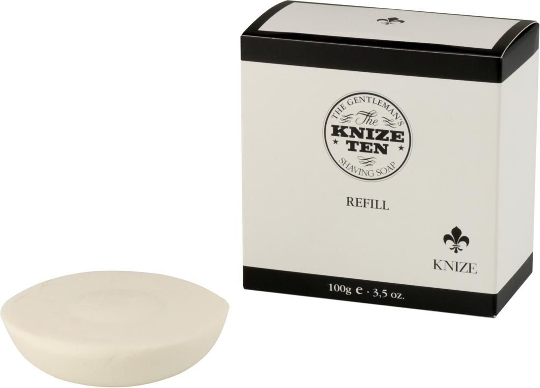 Knize Ten Ricambio Sapone da Rasatura in Ciotola di Legno 100 g — Sapone da Barba