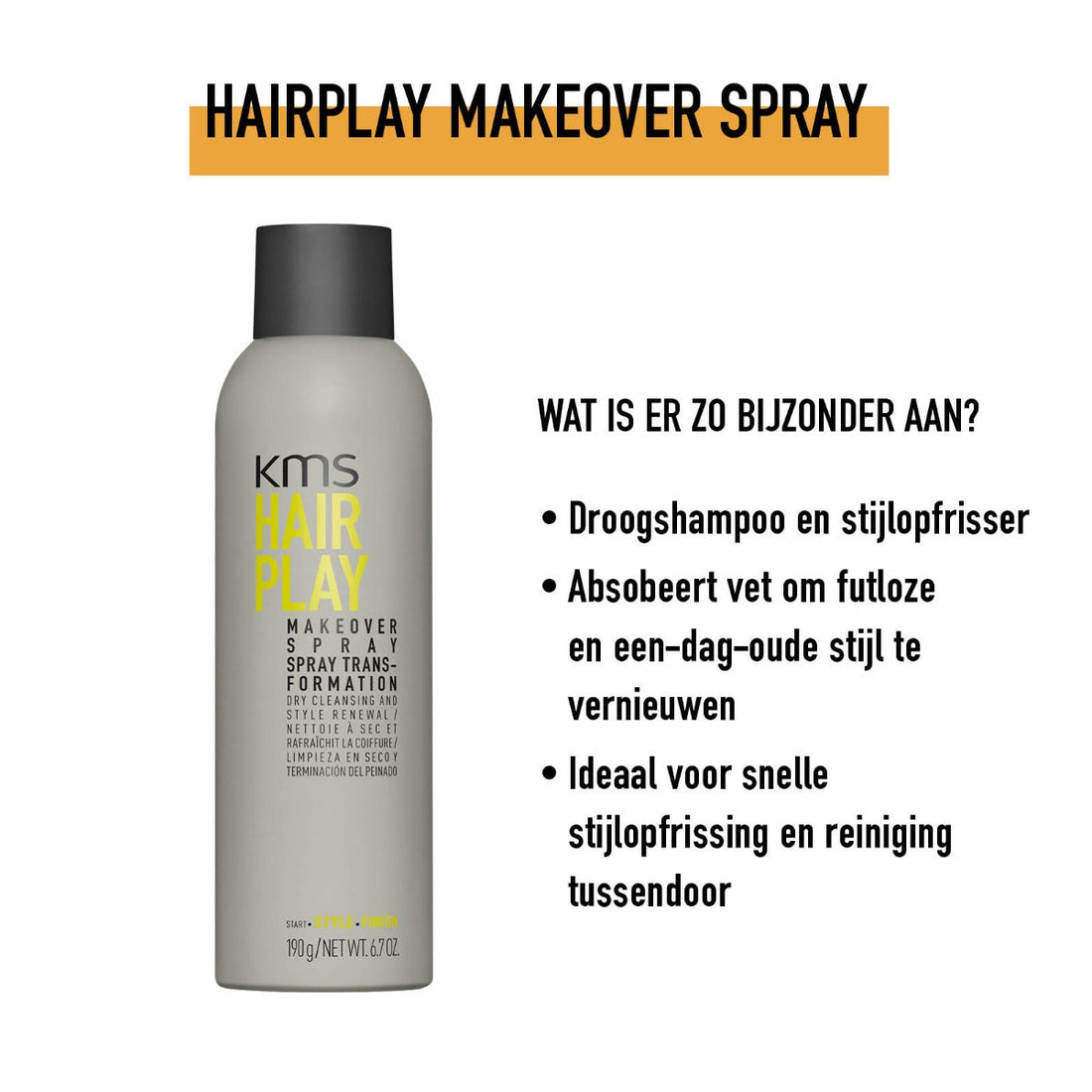 Kms Hair Play Makeover Spray 250 ml — Sprej na vlasy