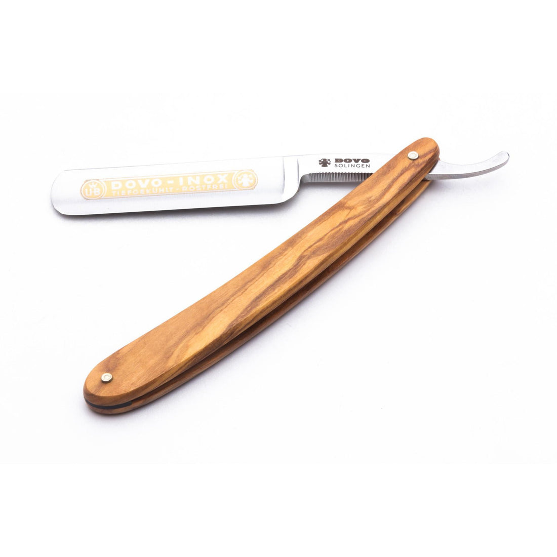 Dovo Rasoio a mano libera 5/8" Olivewood Inox — Rasiermesser Olivenholz