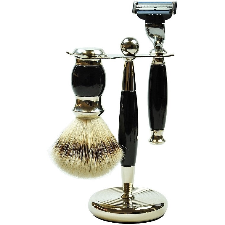 Golddachs Finest Badger Mach3 Nero 33g — 면도 세트
