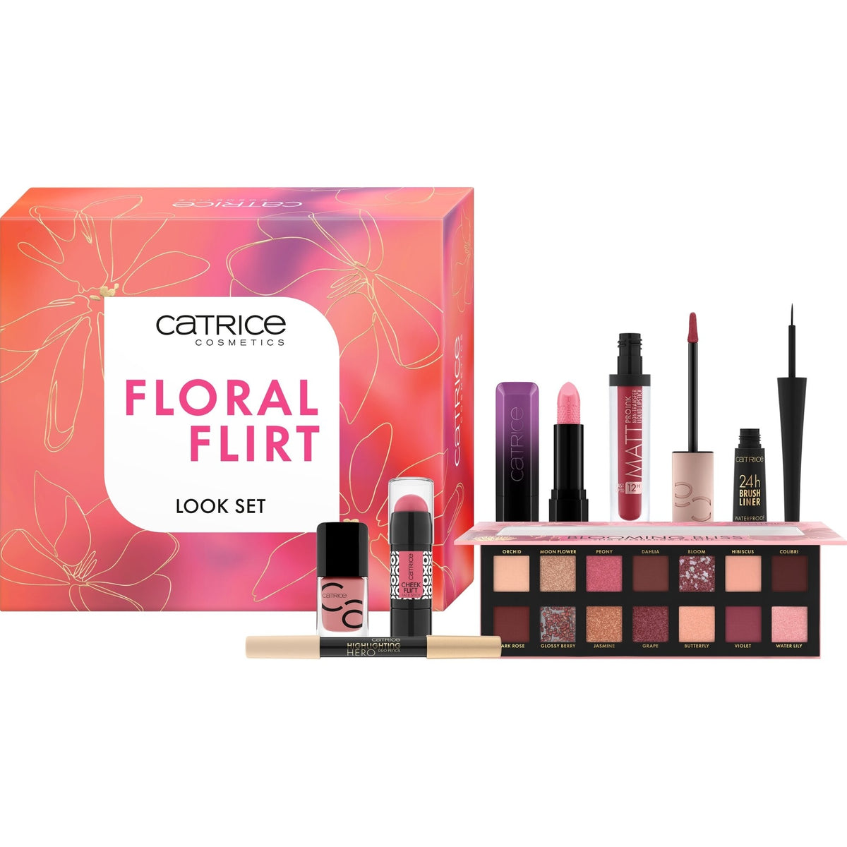 Catrice Floral Flirt Look Set 7 prodotti — Coffret maquillage