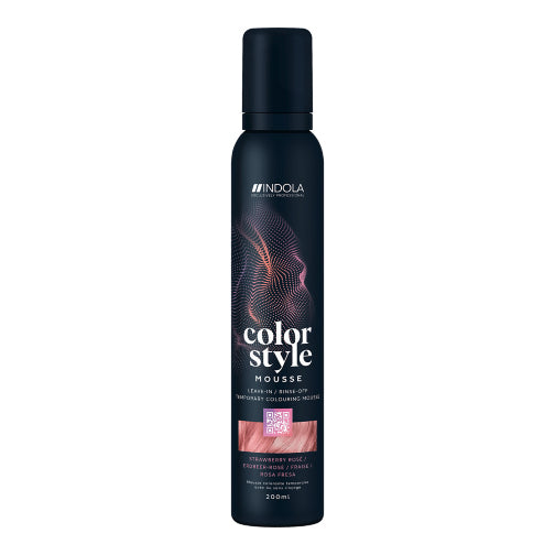 Indola Color Style Mousse colorante 200ml fragola rosa