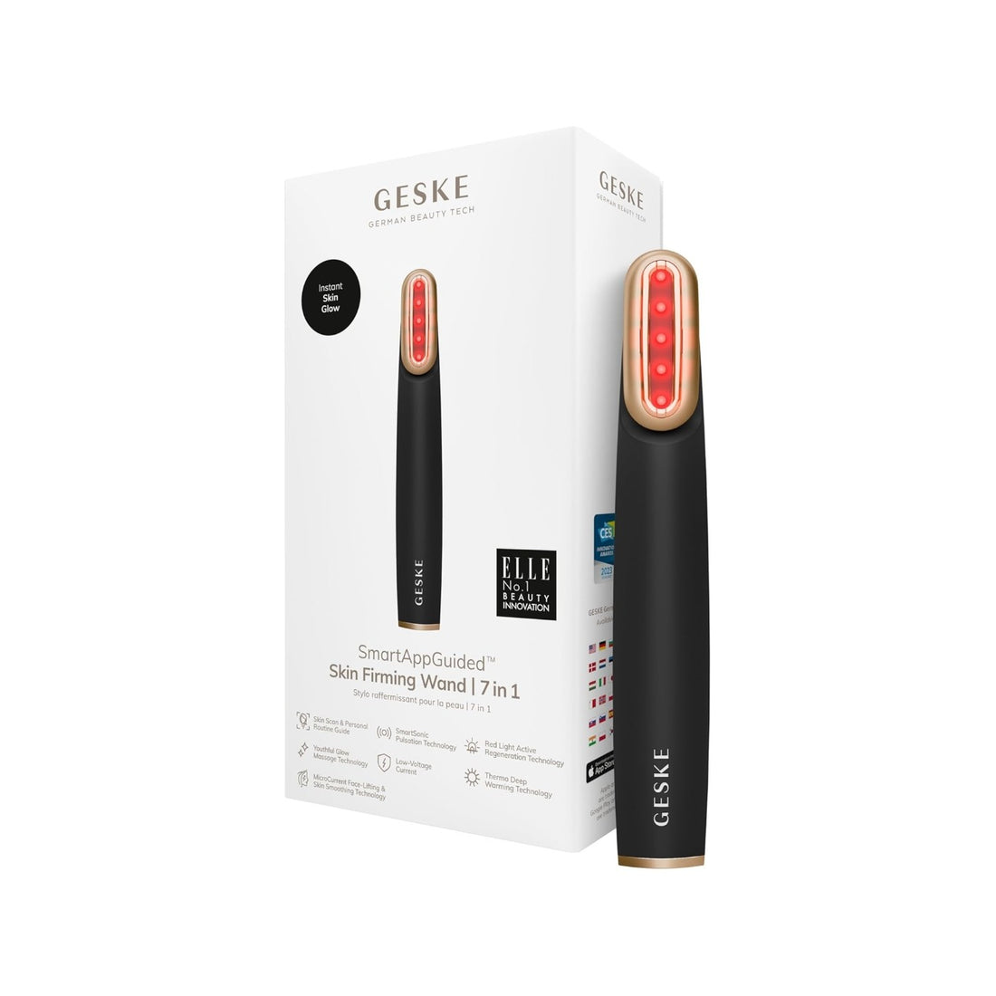 Geske Dispositivo reafirmante facial 7 en 1 gris — Dispositivo reafirmante facial
