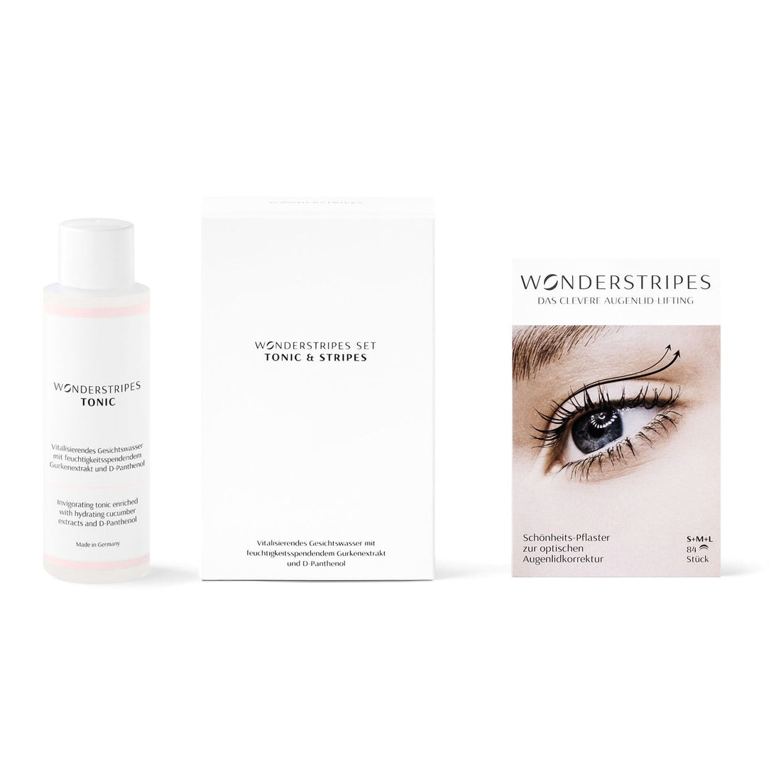 Wonderstripes Starter-Set (f/tonic/100 ml + acc/84 pz) — Cofanetto trattamento viso
